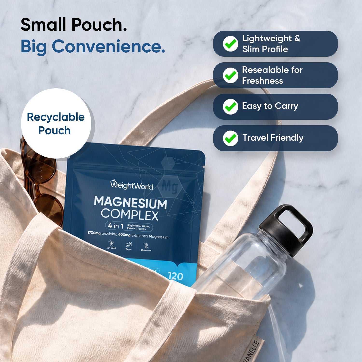 Magnesium Complex Capsules Pouch