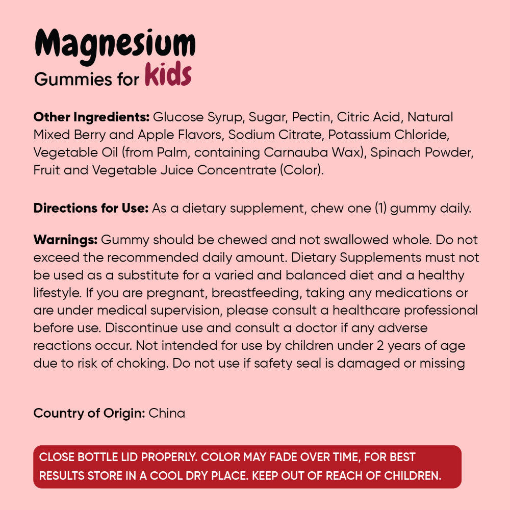 Magnesium Gummies for Kids