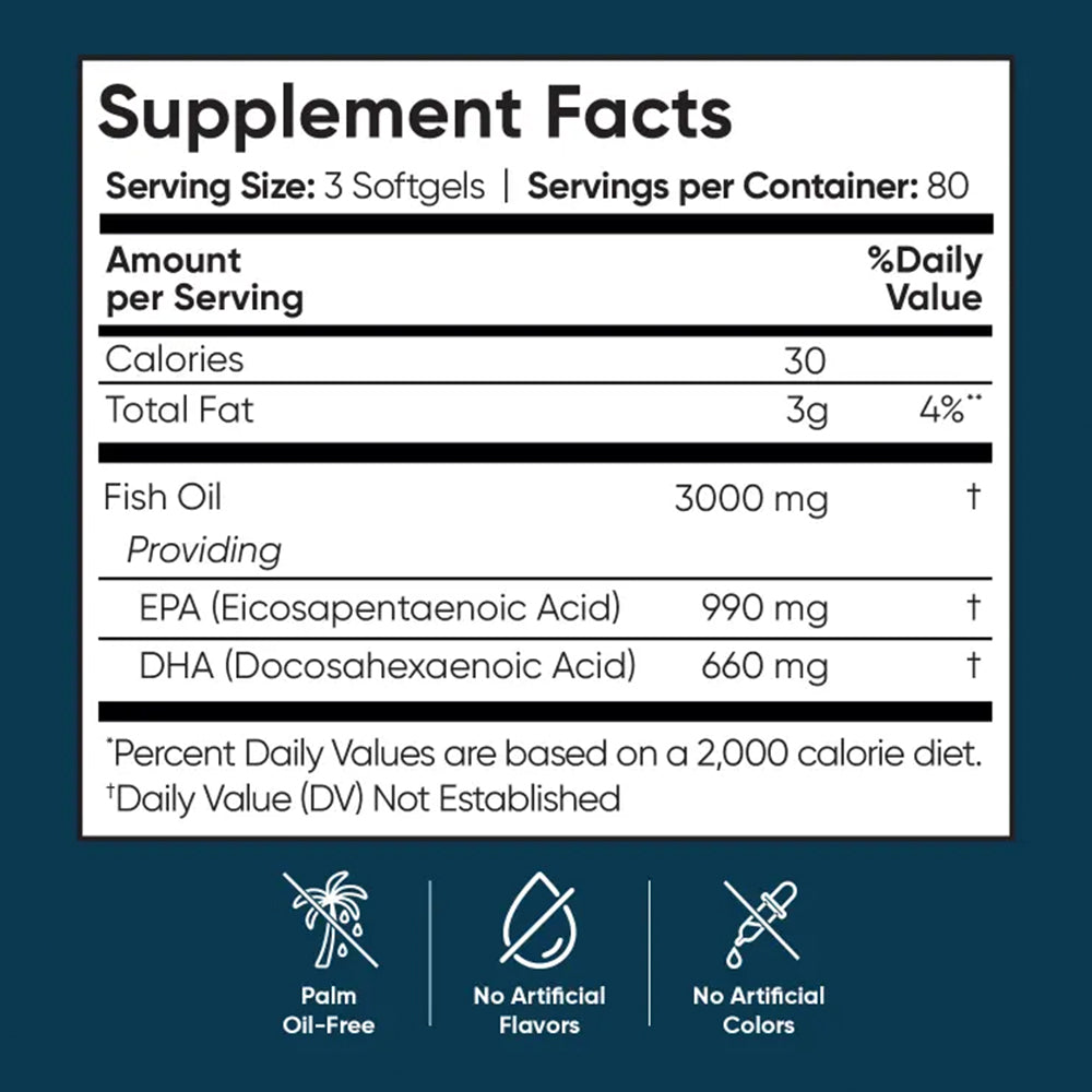 Omega-3 Fish Oil Softgels