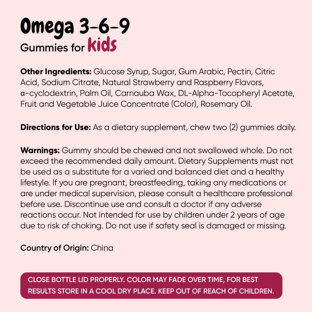 Omega 3-6-9 Gummies for Kids