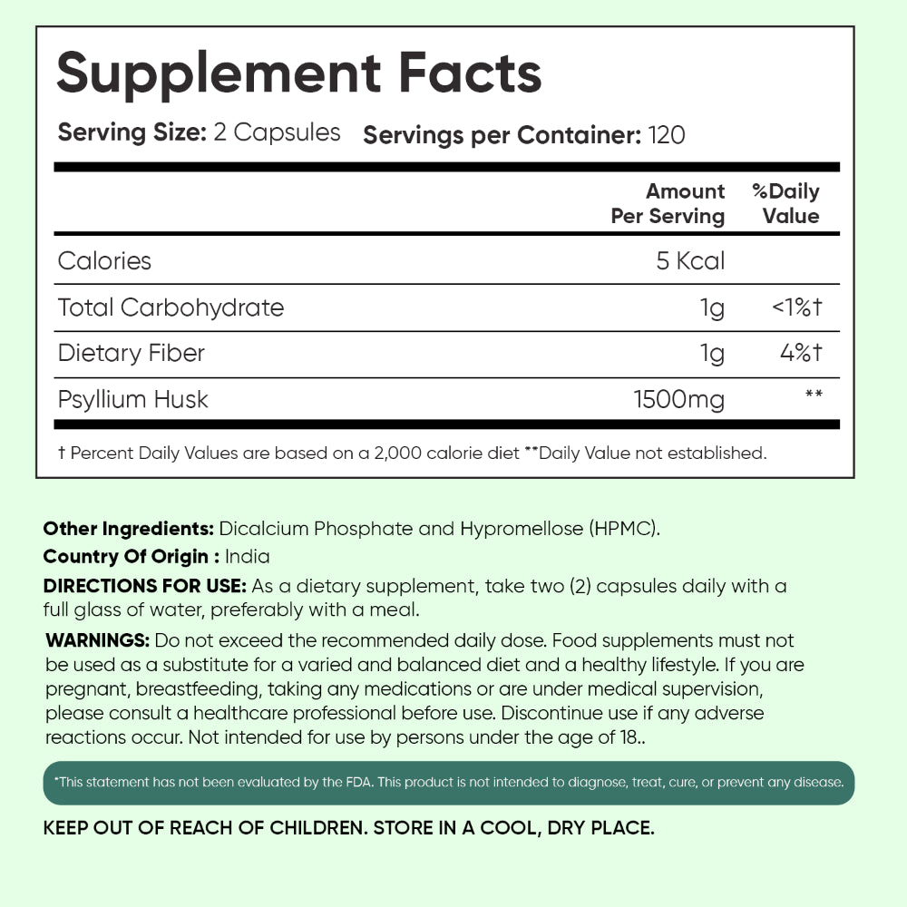 Psyllium Husk Capsules