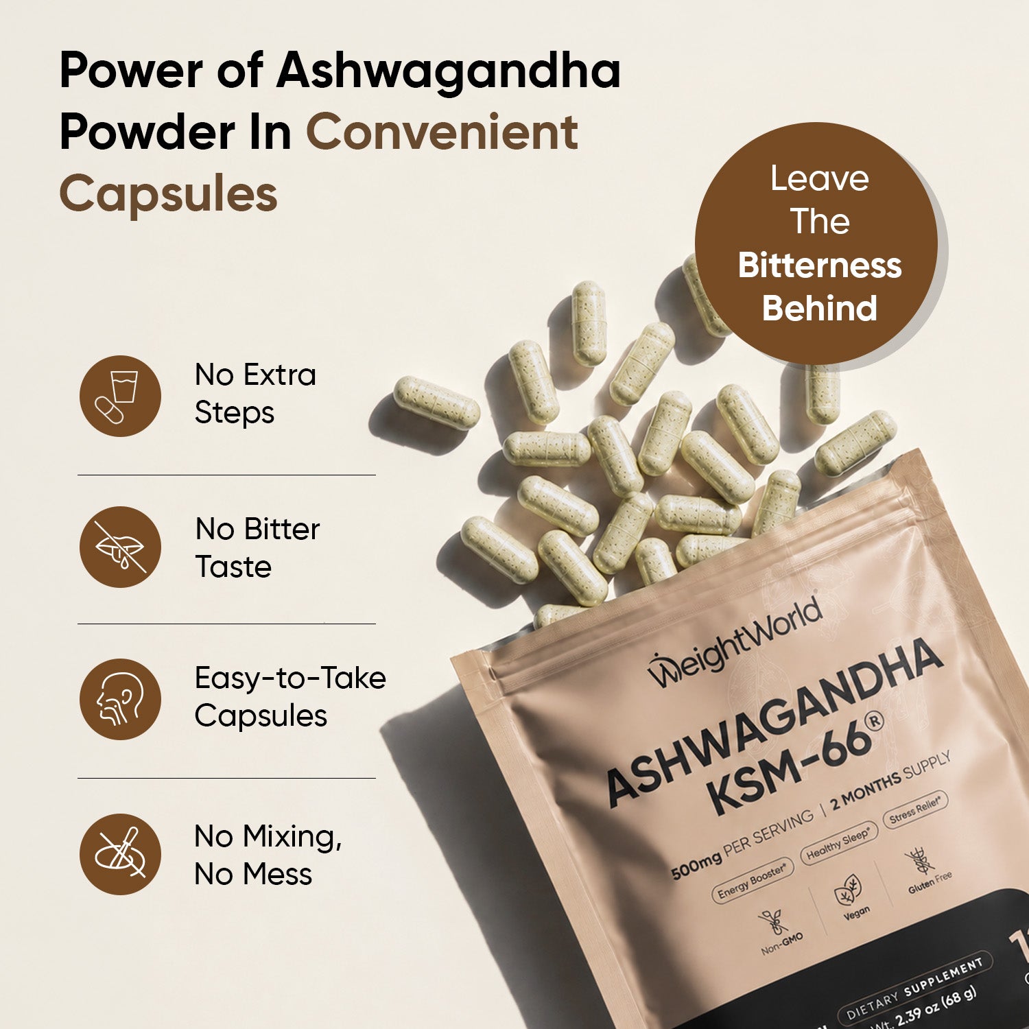 Ashwagandha Extract KSM-66 Capsules