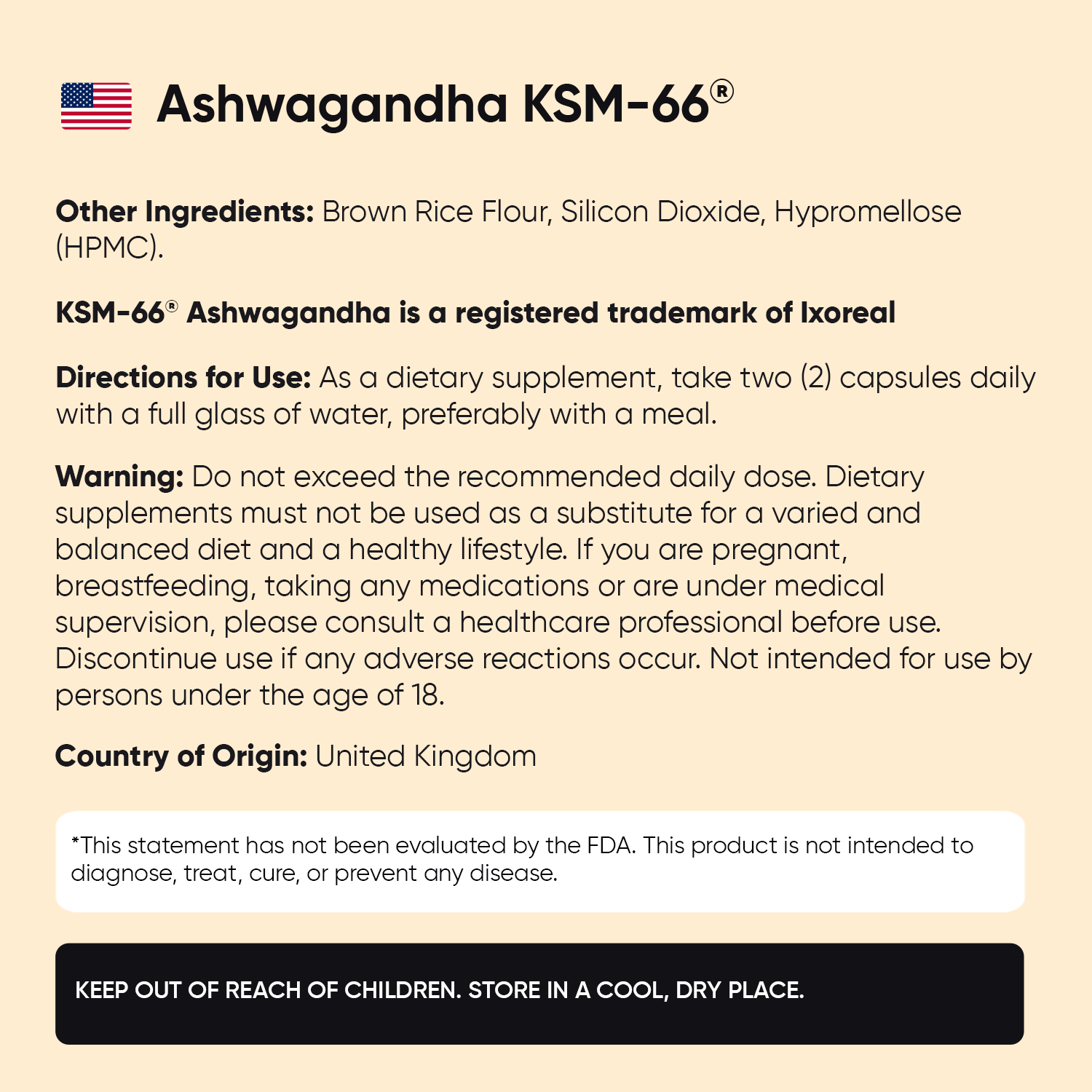 Ashwagandha Extract KSM-66 Capsules