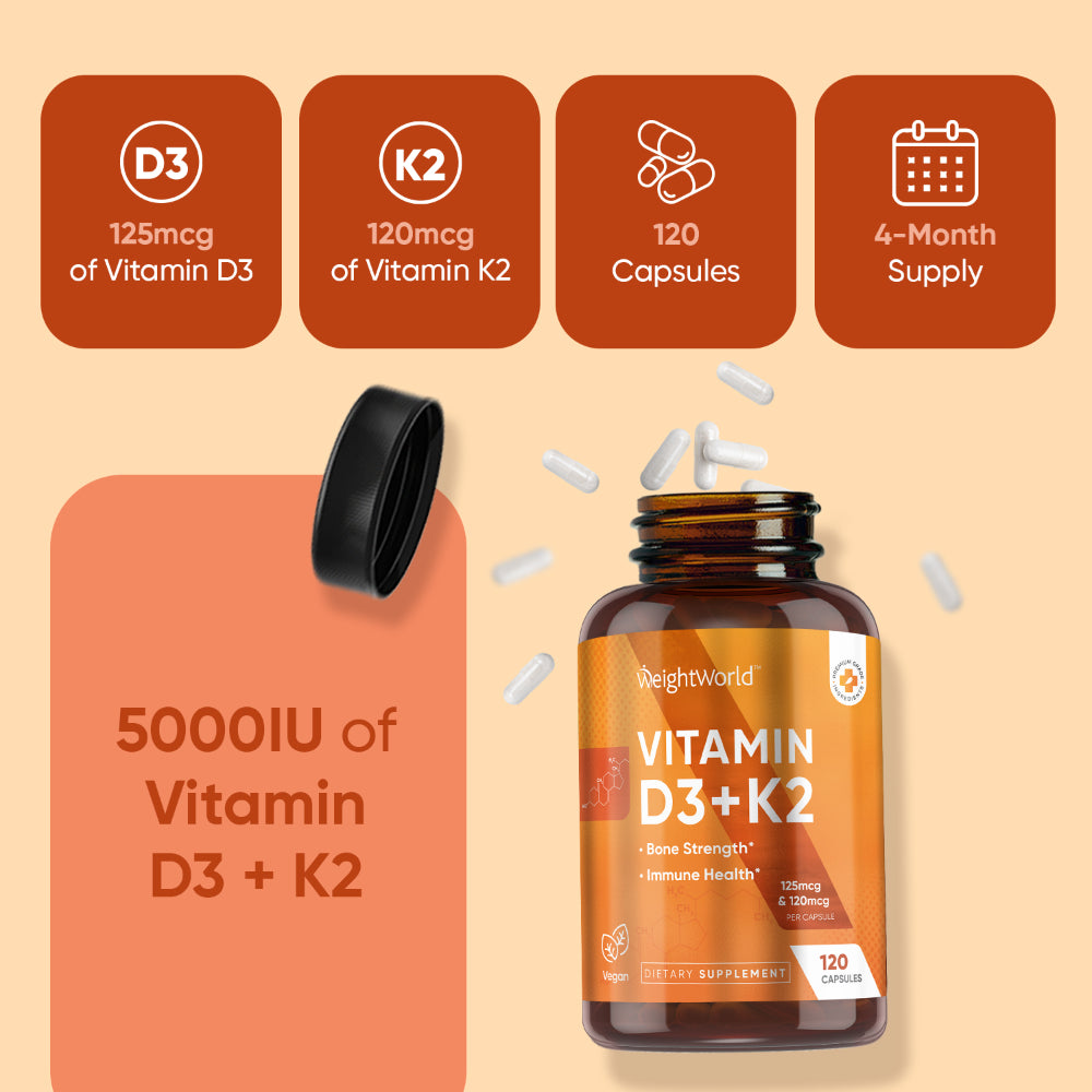 Vitamin D3 + K2 Capsules