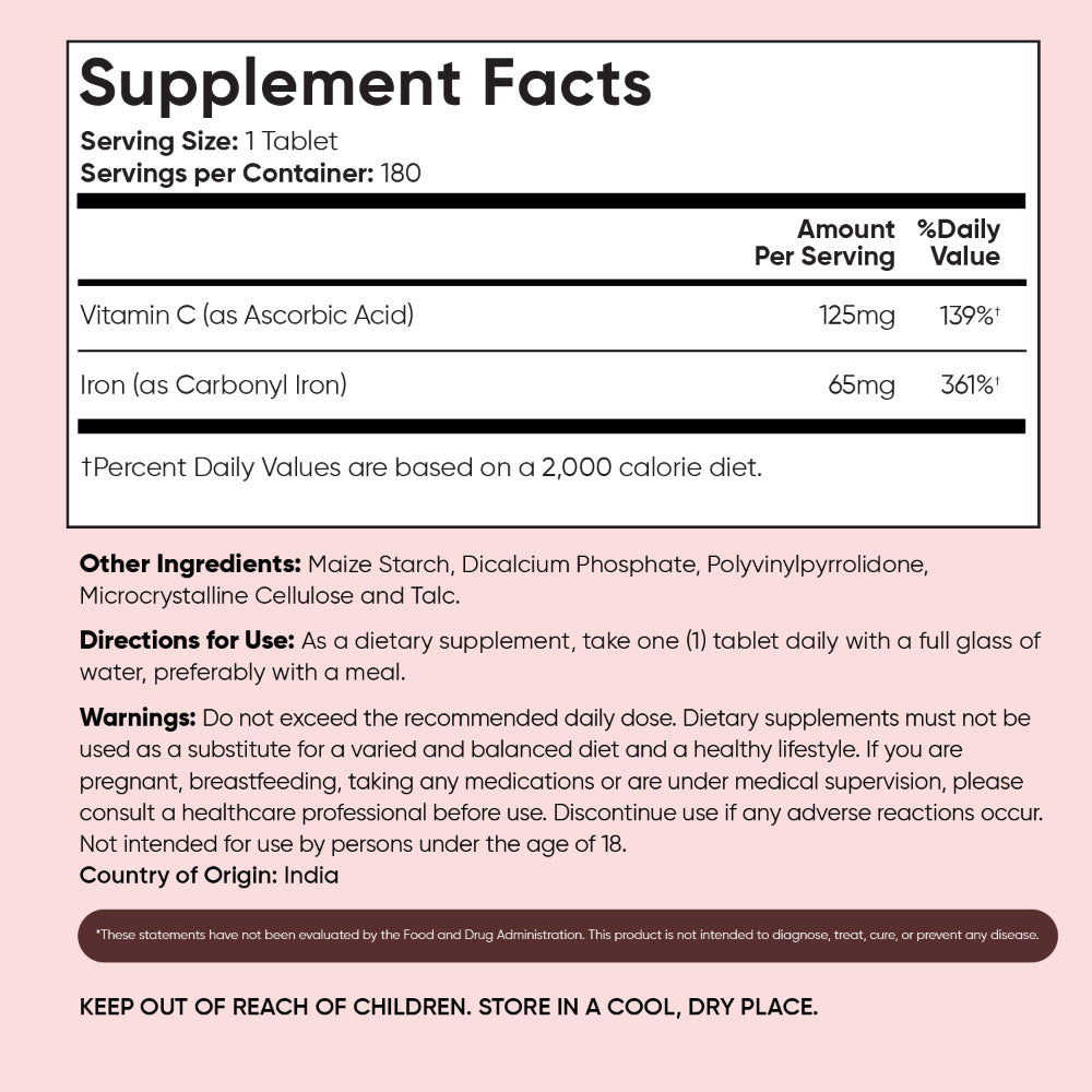 Iron with Vitamin C Tablets