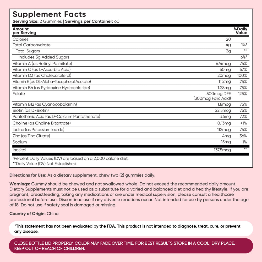 Multivitamin Gummies for Men & Women