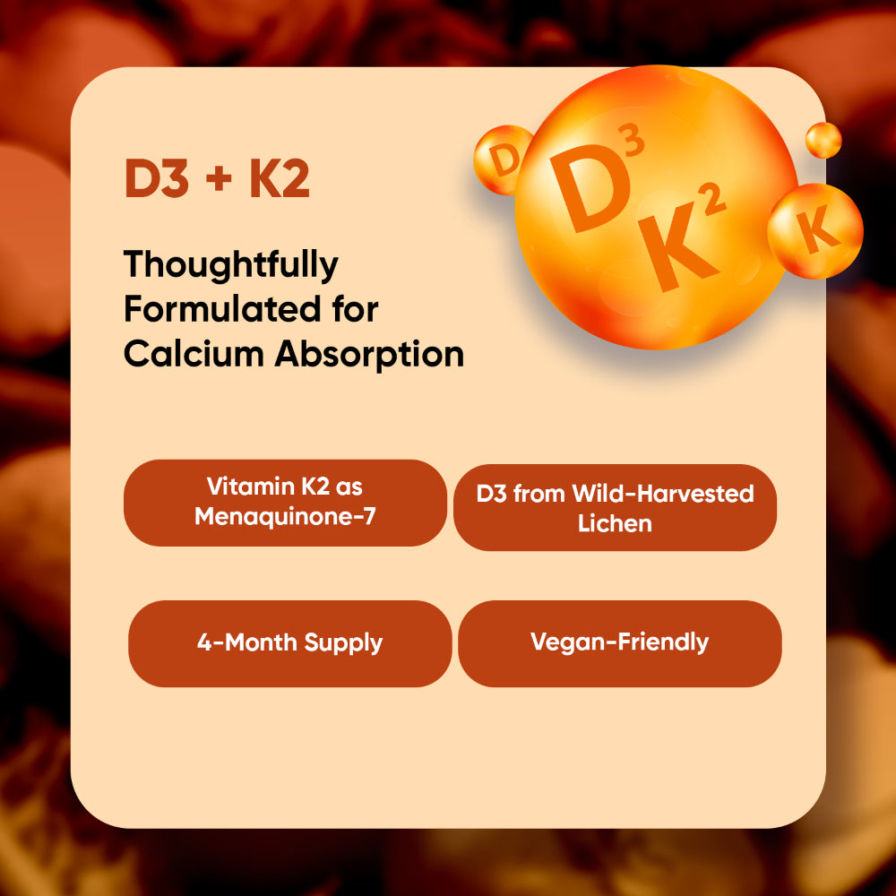 Vitamin D3 + K2 Capsules
