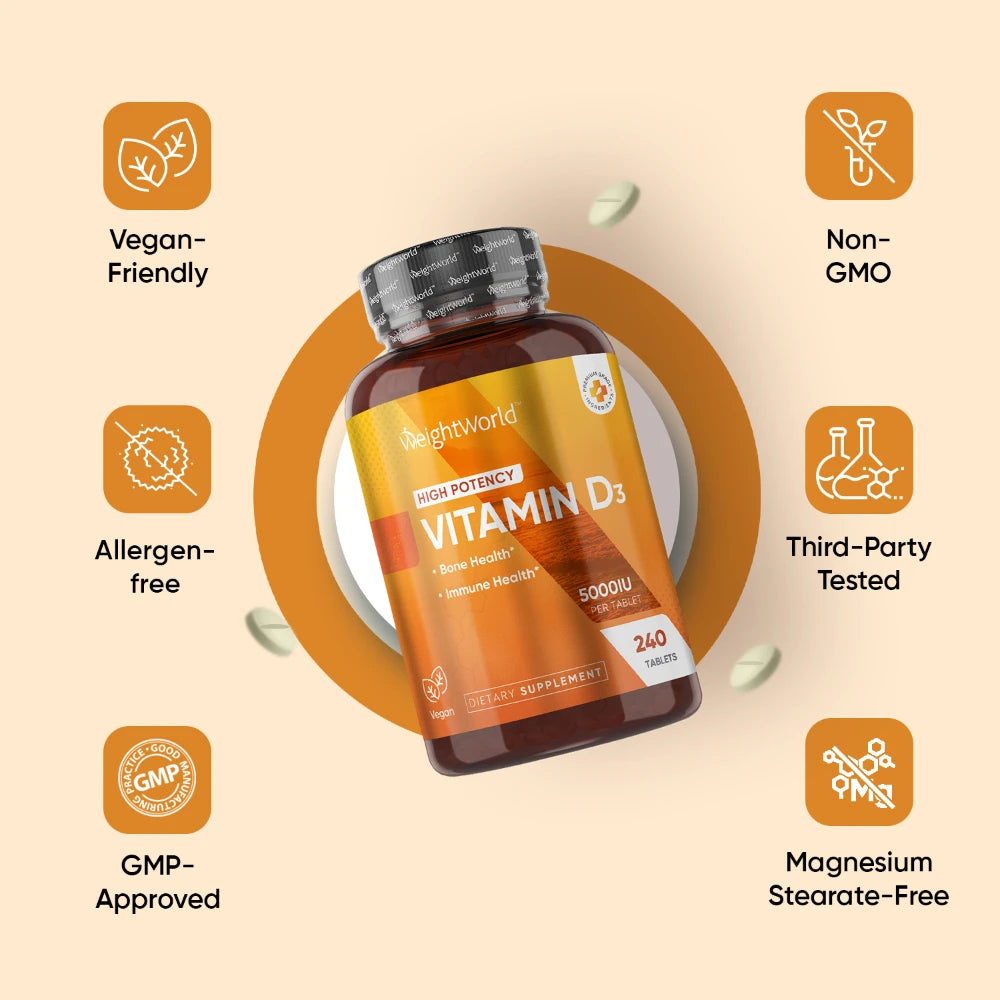 Vitamin D3 5000IU Tablets