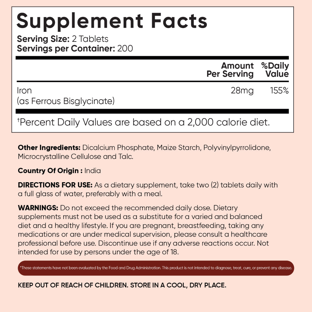 Iron Bisglycinate Tablets