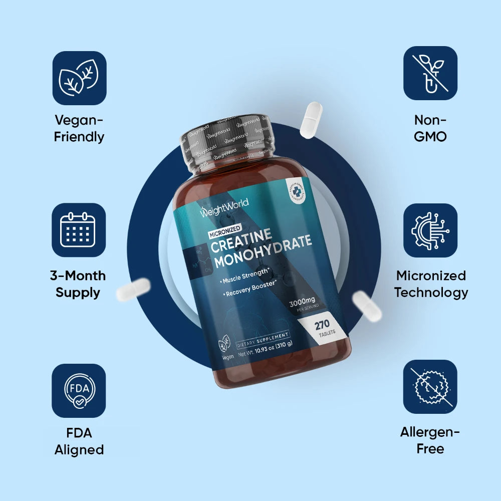 Micronized Creatine Monohydrate Tablets